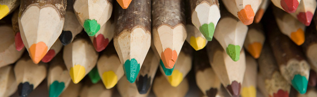 crayons baner